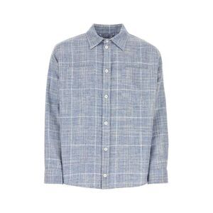 1989 STUDIO Men's Plaid Button-Up Shirt Men CHECKED Shirts